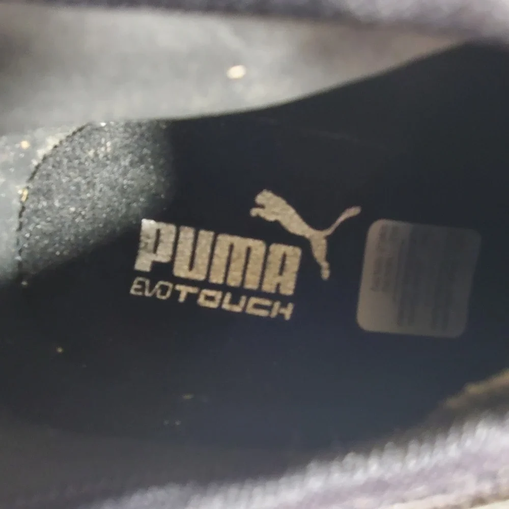 Puma evoTOUCH 3 Soccer Cleats Black Iridescent Glitter Mens 7 103985-03 FG Boots